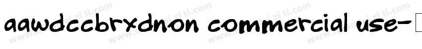 aawdccbrxdnon commercial use字体转换